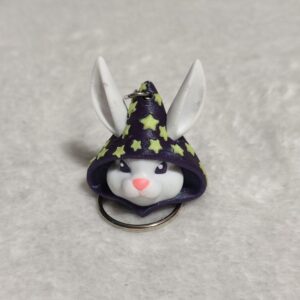 Porte-clé lapin sorcier